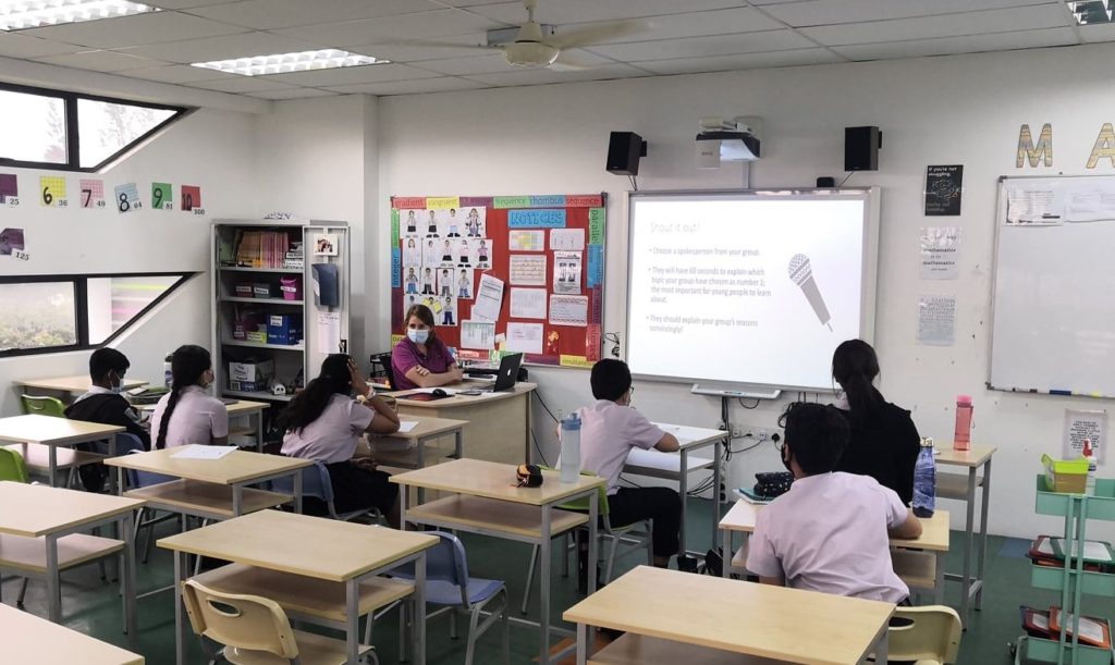 International school Malaysia classroom digital board