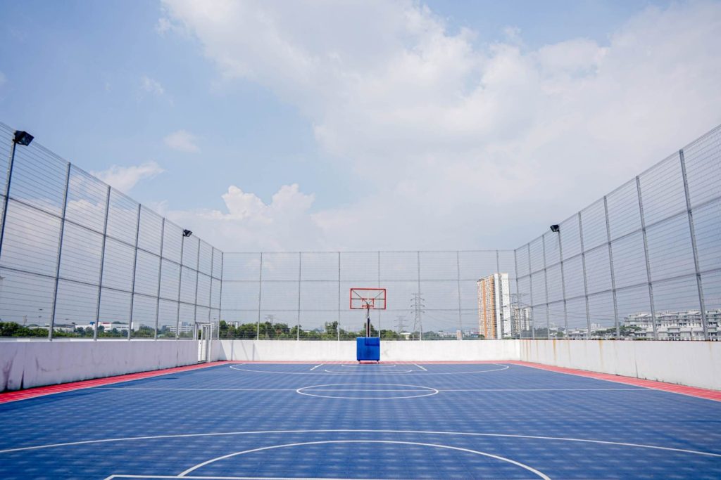 rooftop basketball court gems