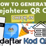 how to generate mysejahtera QR code check in for business