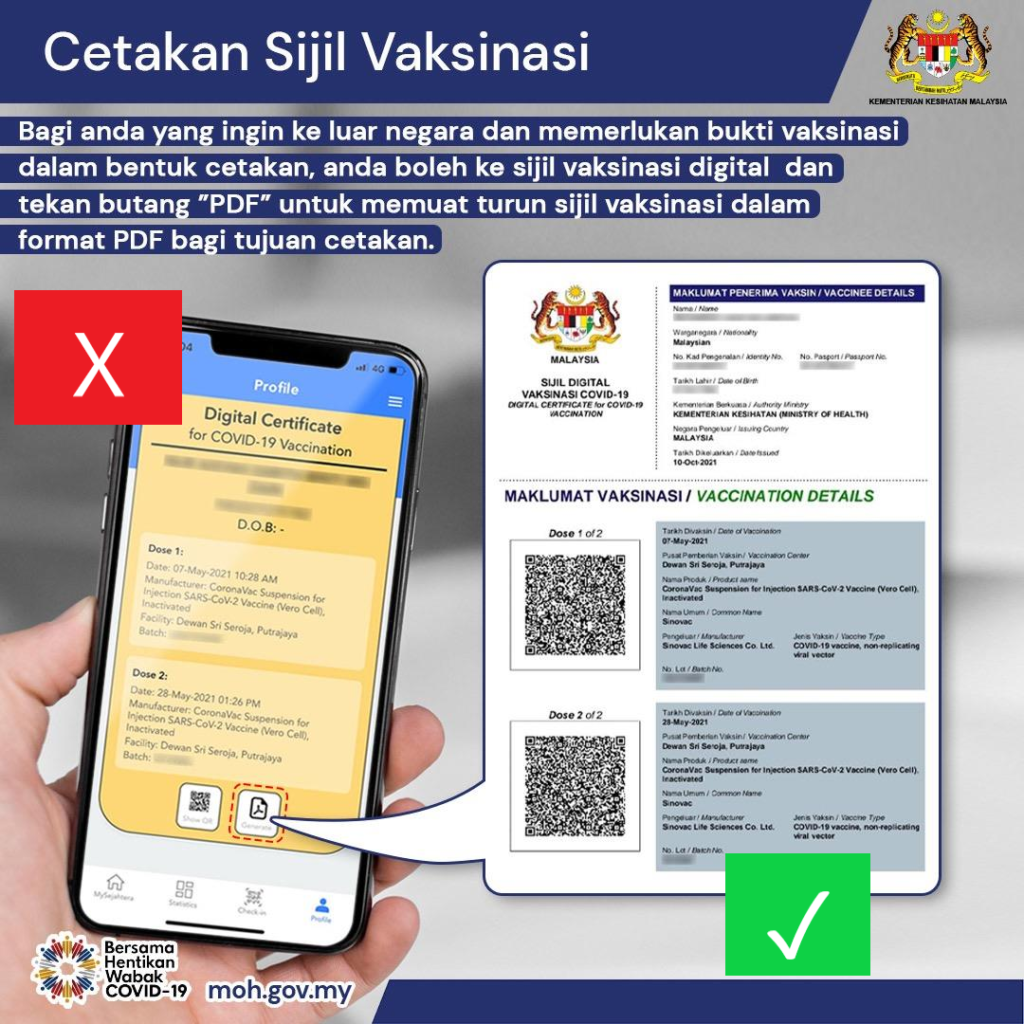 Mysejahtera vaccine appointment status