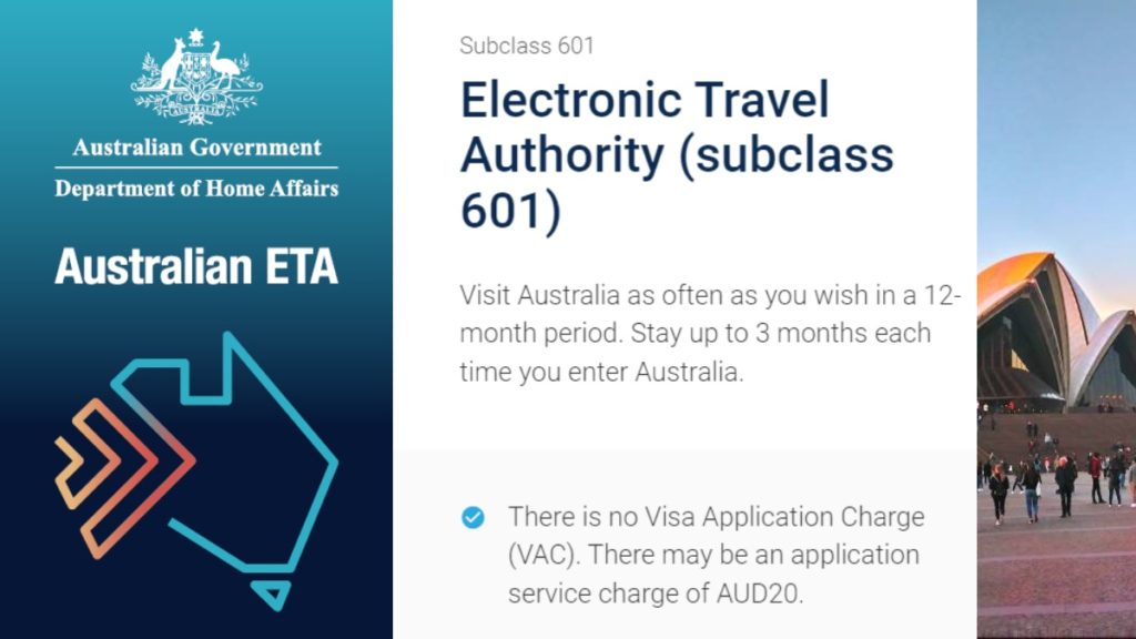 how to apply Australian ETA tourist visa for Malaysians