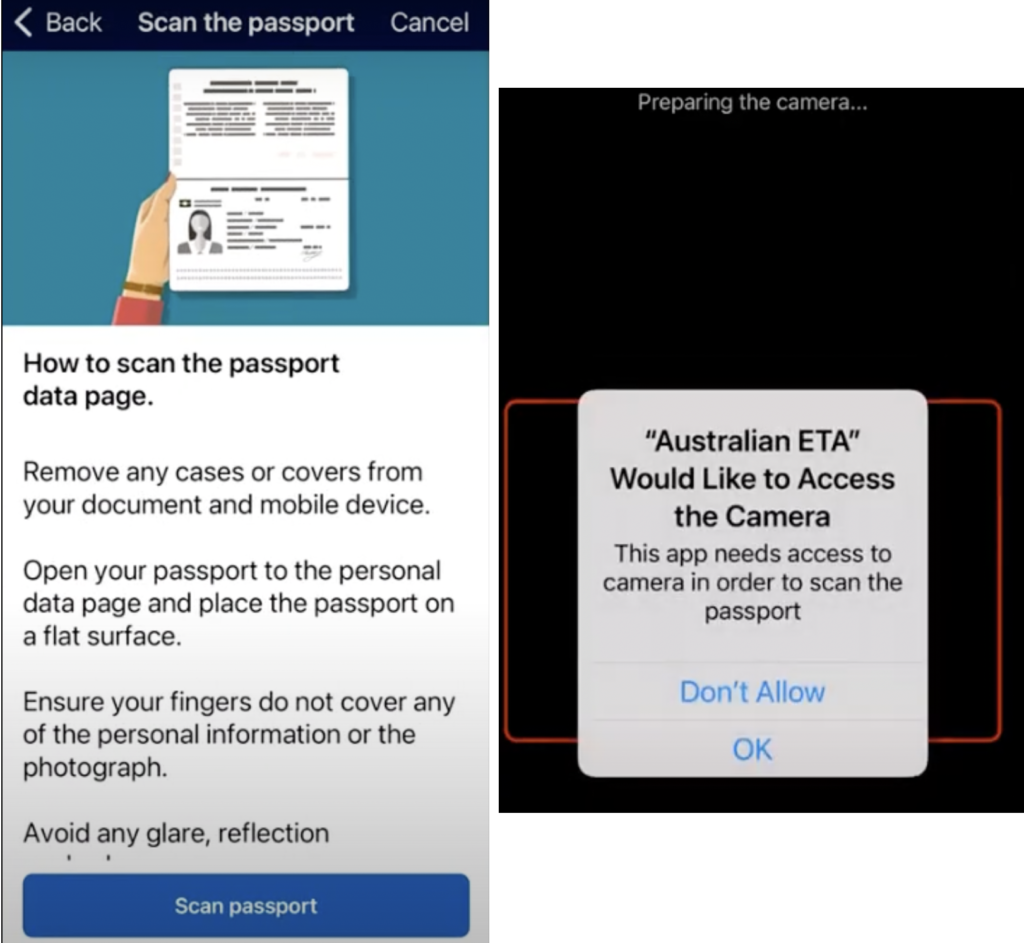 australian tourist visa app