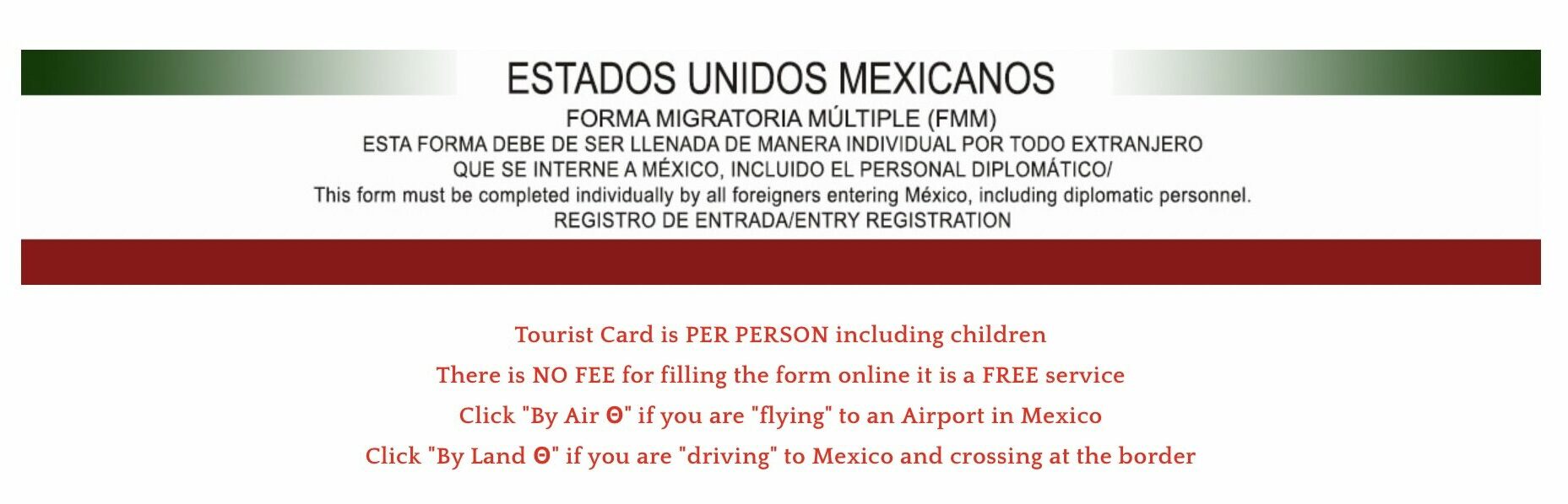 How to Apply Online Tourist Card to Enter Mexico The Research Files